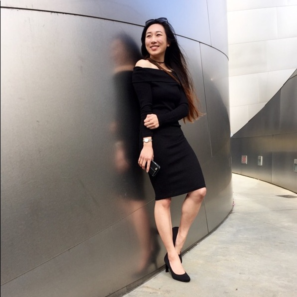 Off-the-shoulder dress